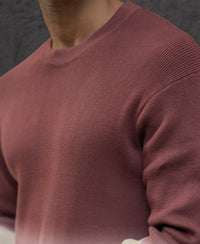 Rust Ombre Knit T-Shirt 100% Cotton