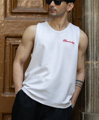 Brown & Off White Vest Combo (Pack Of 2) 100% Cotton