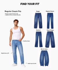 Raw Indigo Regular Fit Denim Jeans