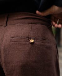 Dark Brown Linen Pant
