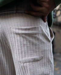 Beige Rib Knit Pant