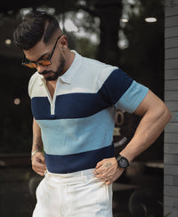 Multi Colour Knits Regular Fit Half Sleeves Tshirt 100% Cotton
