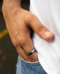 Sliver Roman Designâ Ring