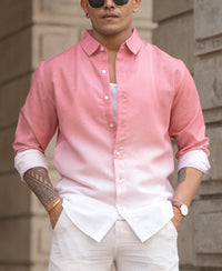 Coral Ombre Shirt 100% Cotton