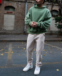 Beige Rib Knit Pant