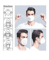 White Unisex N95 Mask